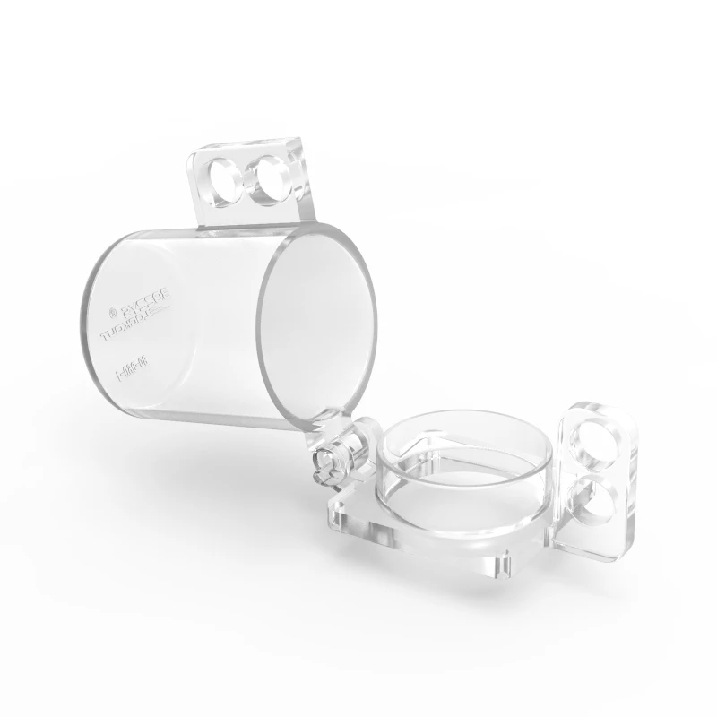 Transparent Small Push Button Lockout cover Fix with screws or industrial glue to increase the safety of power isolation