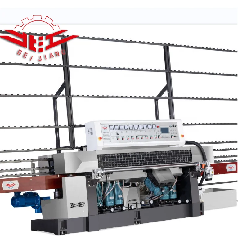 BEIJIANG 45 Degree Arris Glass Straight Line Edging And Polishing Machine/ Glass Grinder Price/glass Edger Machine