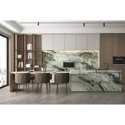 Custom Cut Size Onyx Marble Countertop Cloud Green Jade Marble Kitchen Countertop