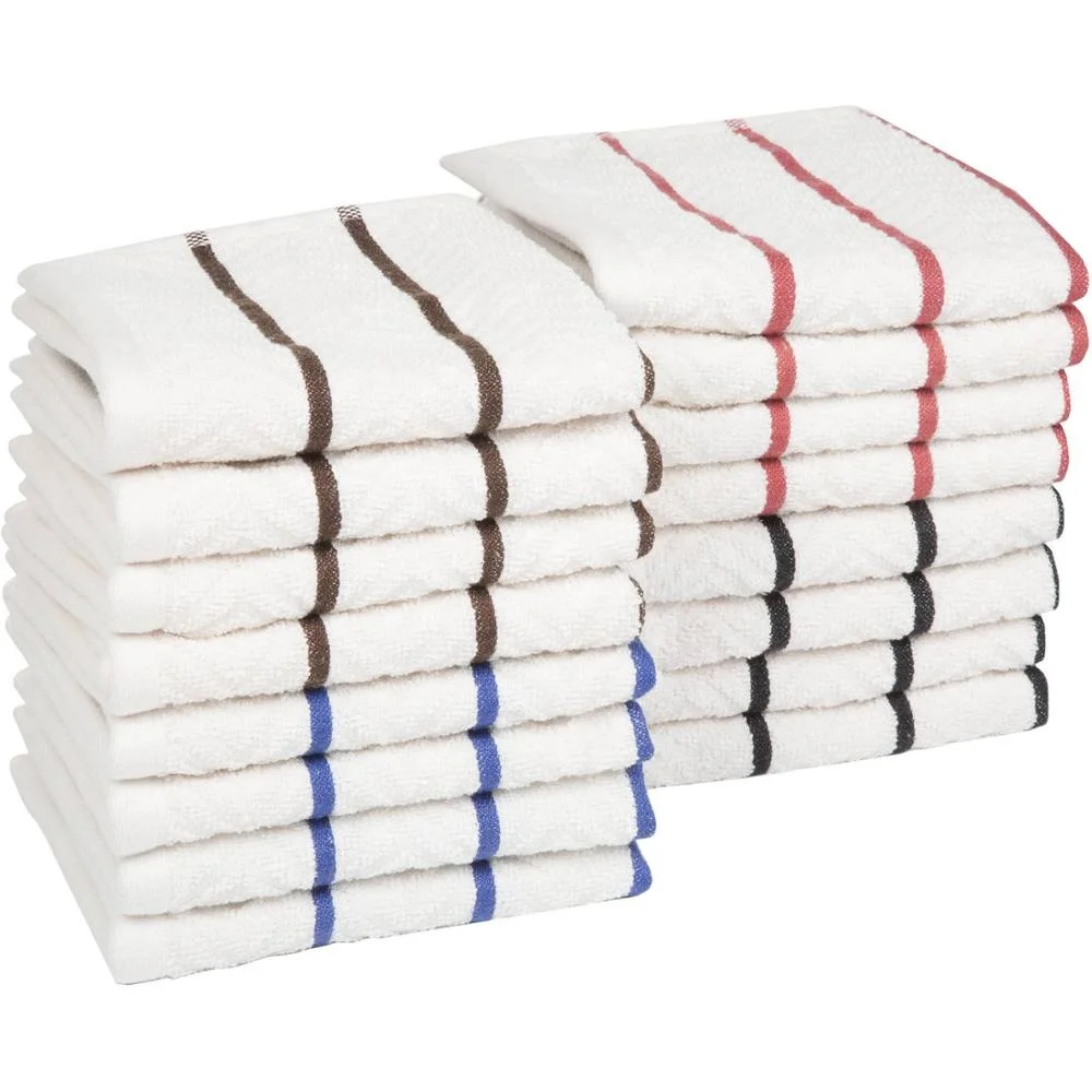 100% Cotton Absorbent Kitchen teaTowel Set, Dish Towels,Cleaning Towel