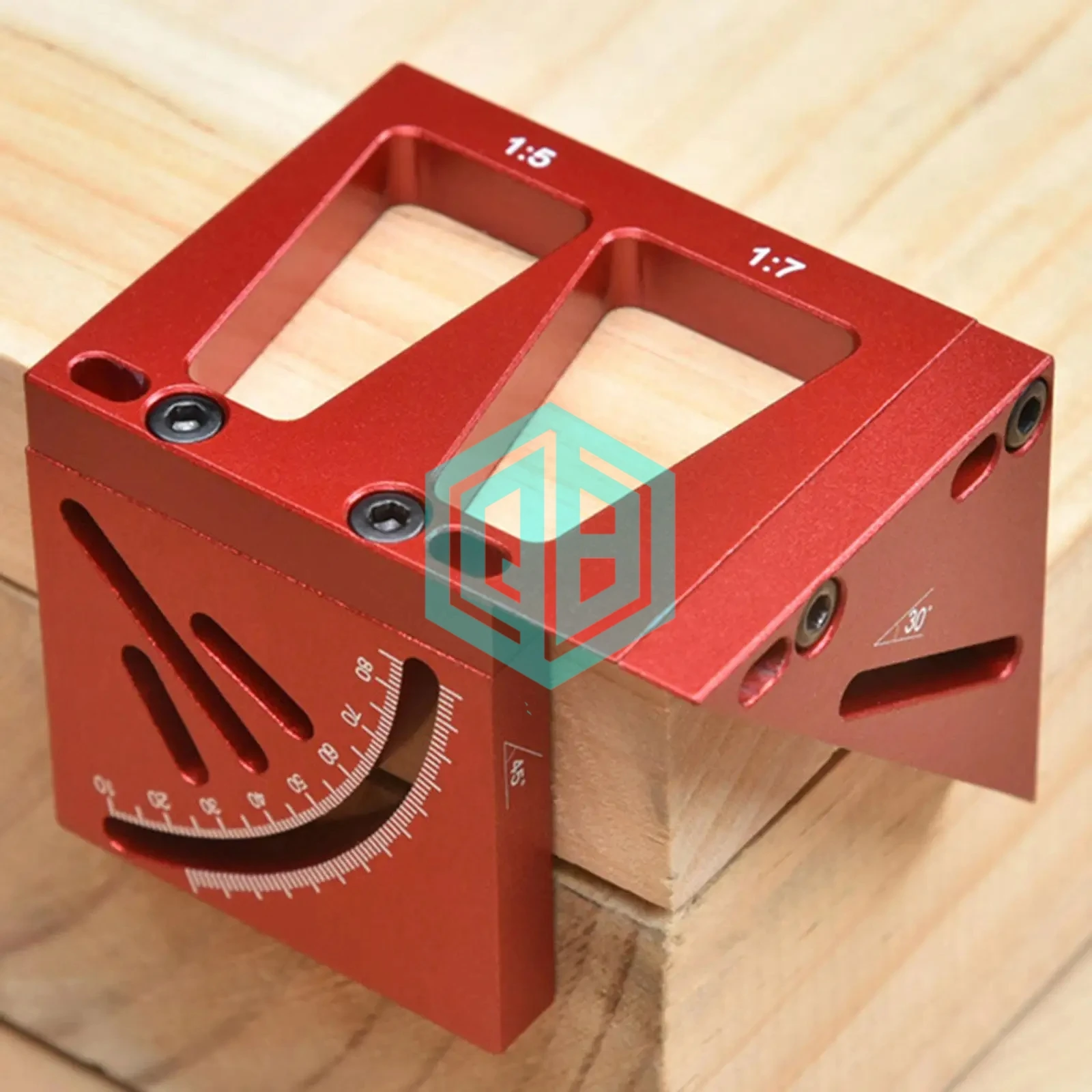 CNC Machining Anodized Steel Parts Metal Milling Square Ruler Square Protractor Carpenter Tools with High Quality Aluminum