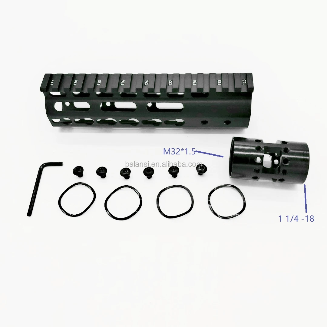 7 inch keymod ar15 tactical .223 5.56 handguard Free Float Slim ar 15 Handguard Quad for M4 M16