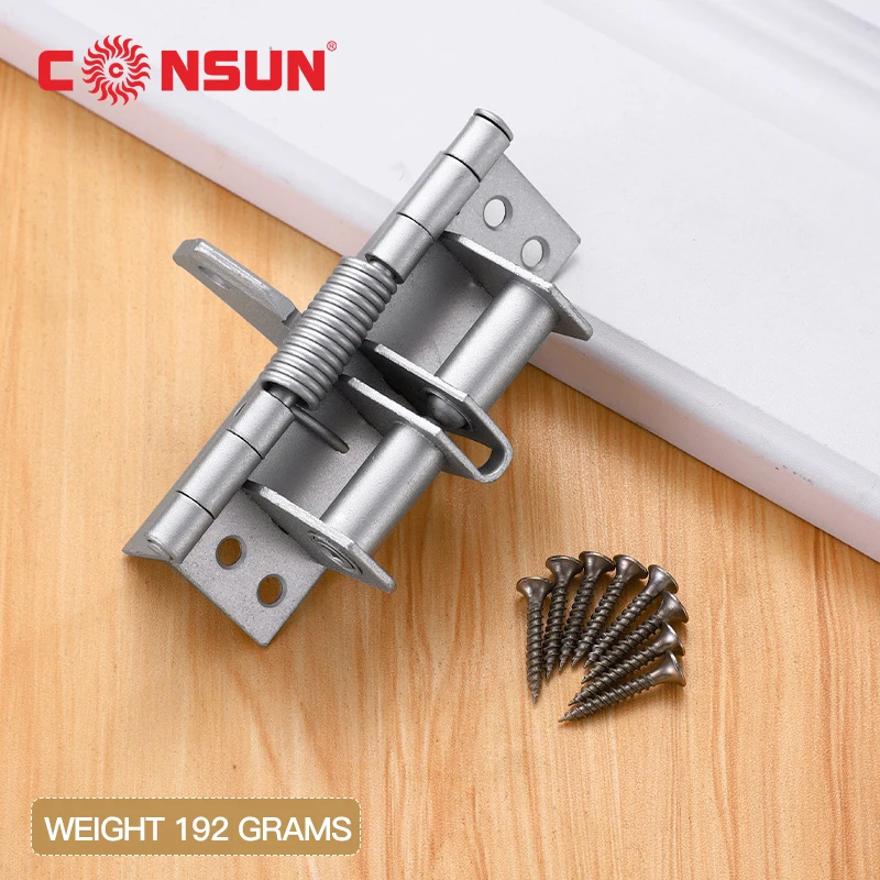 Multi-Function Hinge Spring Positioning Detachable Aluminum Alloy Door Automatic Closing Rebound Hinge