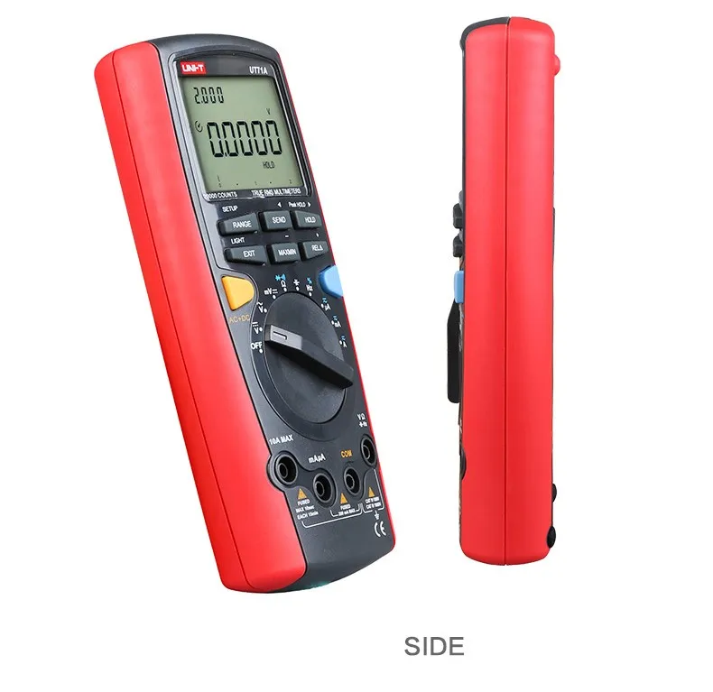 Uni-t UT71A ЖК-дисплей с отображением 19999 токовых тестеров напряжения Интерфейс USB True RMS Цифровой мультиметр
