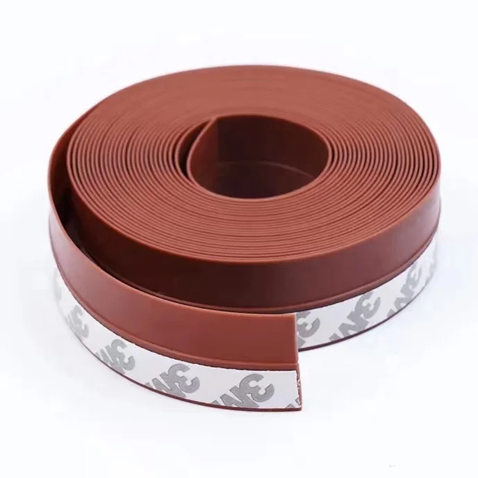 Silicone Weather Stripping Under Door Draft Stopper Adhesive Tape Door Window Seal Strip