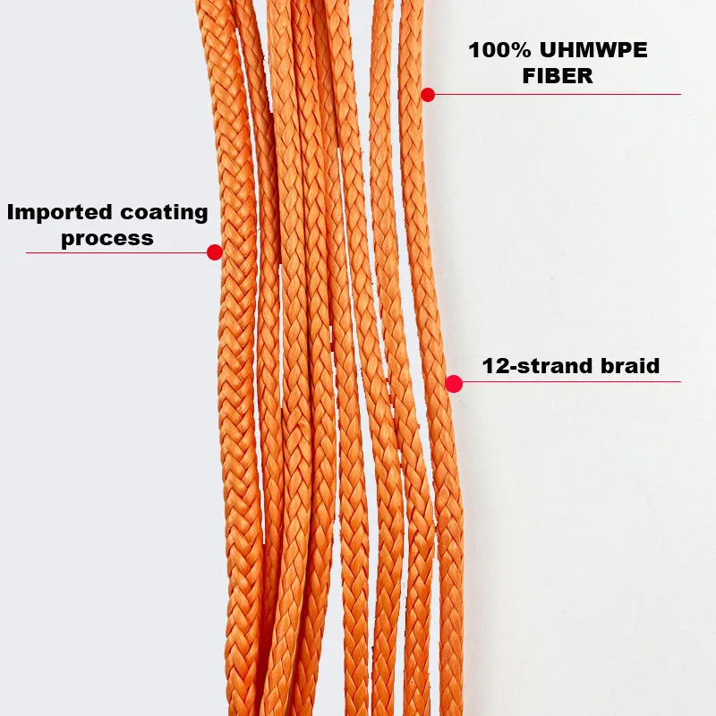 Multicolor Cord Rope High Quality 12 Strand Braided Twine Cord Soga Grab Hammock Uhmwpe Rope