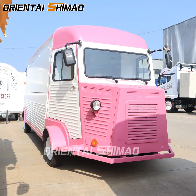 Uk Usa Fully Equipped Pizza Taco Hot Dog Food Truck Ice Cream Mobile Kiosk Concession Retro Electric Food Truck