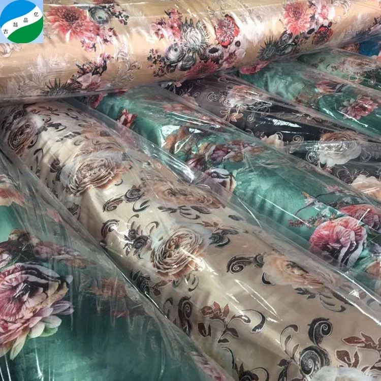 Print Fabric Plain High Quality Satin 100% Polyester Sustainable In-stock Items