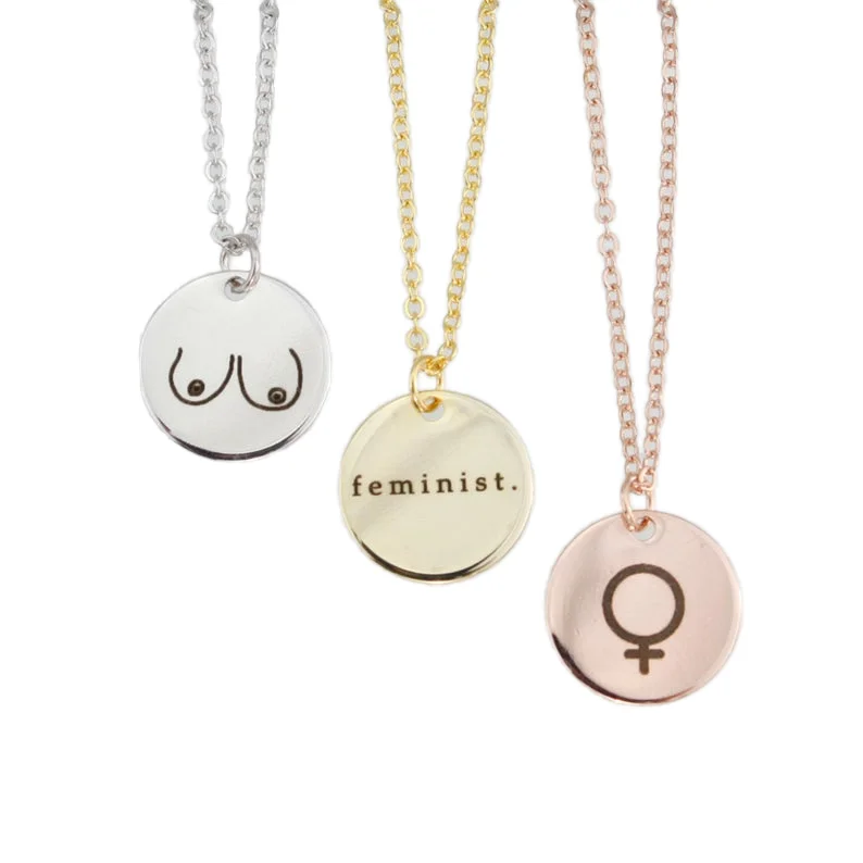 Inspire jewelry женское ожерелье с феминистским вдохновением для женщин грудью девушек на всю жизнь подарок ее лучших друзей дизайн