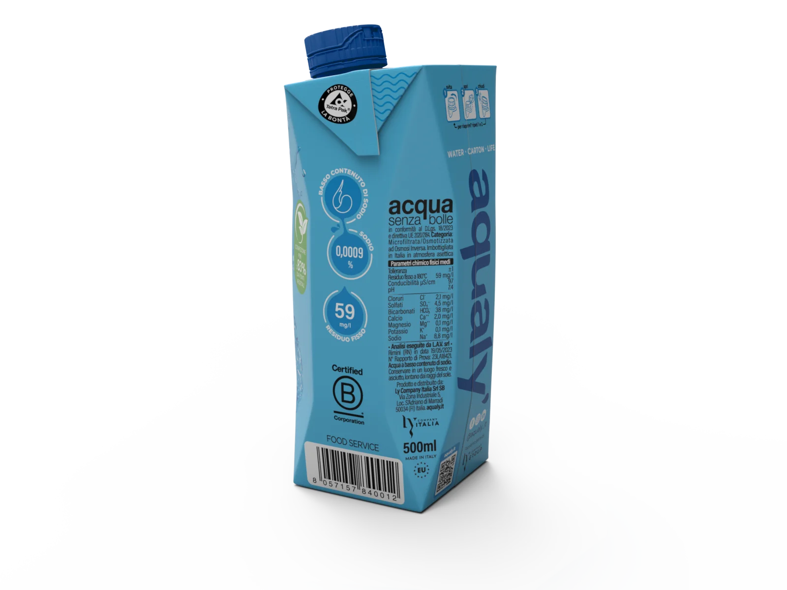 LY Company AQUALY 500ml Made in Spain Premium Enriched Still Water Natural Drink Water Wholesale for Export