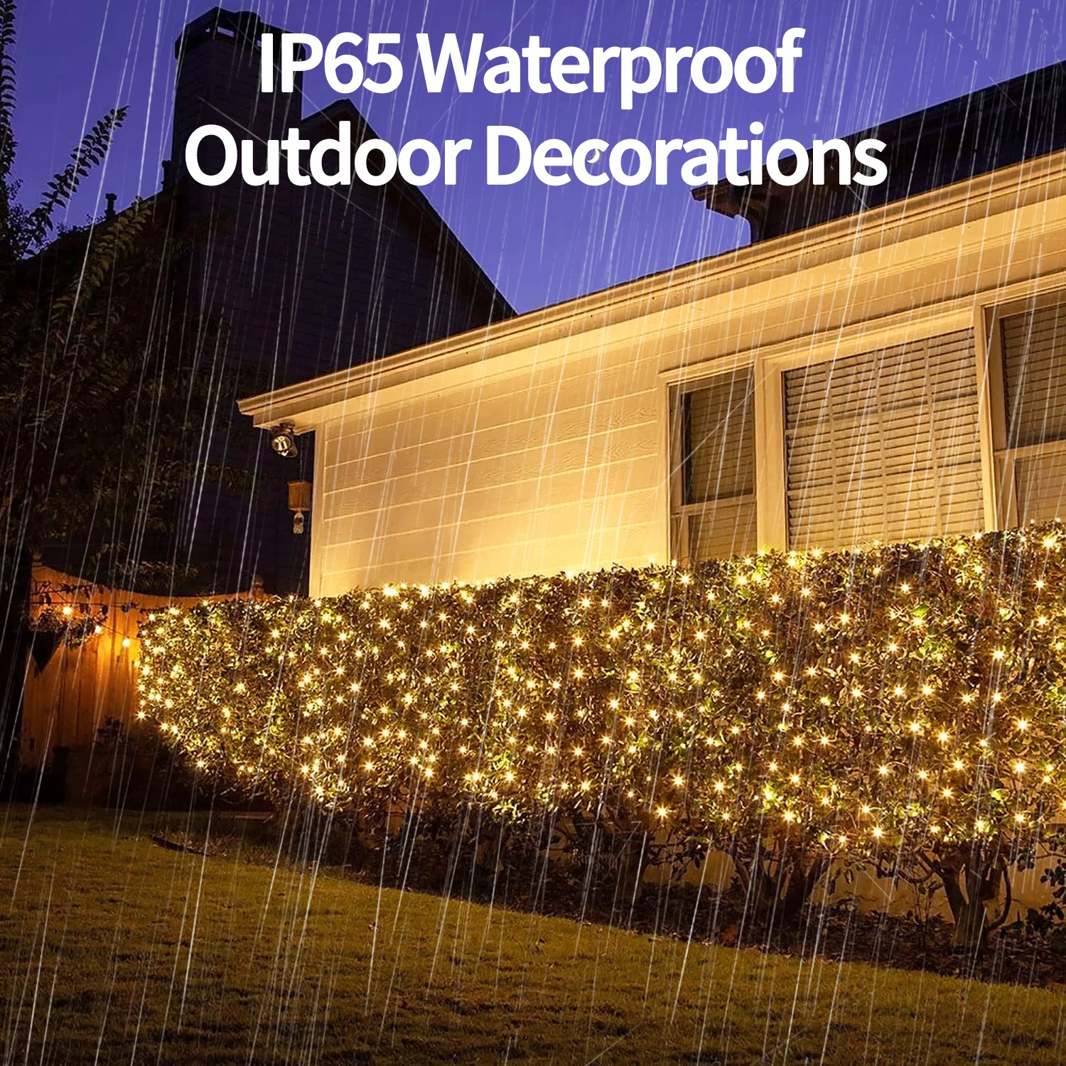 IP65 Waterproof Outdoor Indoor Led Light Net Decorative Holiday String Light for Party and Wedding Christmas Light Net