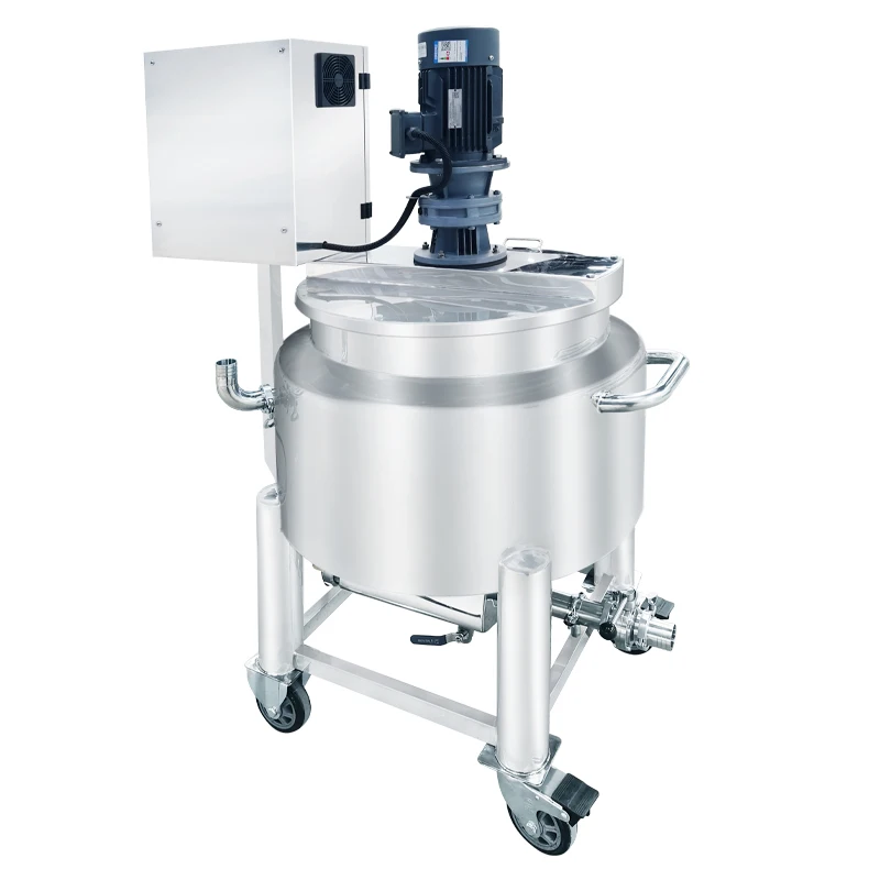 Cosmetic Liquid Mixer Detergent heated Mixing Reactor tank agitator blender in stock with lower price