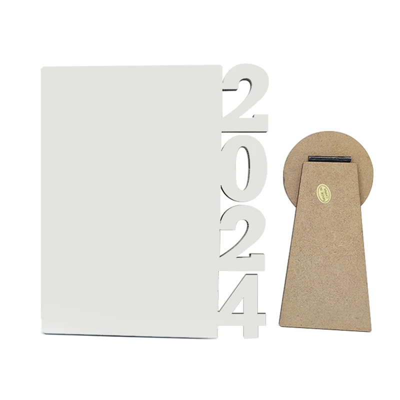 2024 Hot Sales Blank Sublimation Photo Panel Frame Diy Photo Printing Mdf Wooden Board Plate Gift