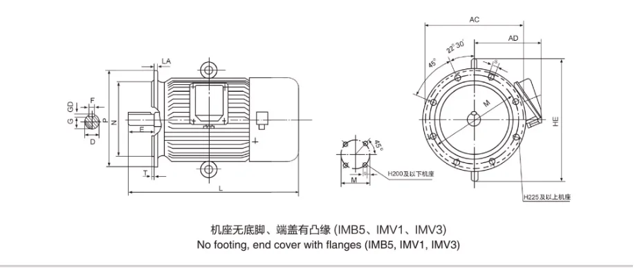 YVF2 132S1-2 5.5KW series 2900rp china good quality  top brand of china three phase industrial asynchronous electric motor