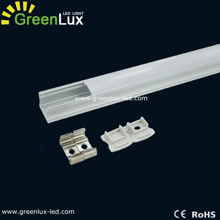 U Shape aluminum led profile with warm white 3000K strip light led