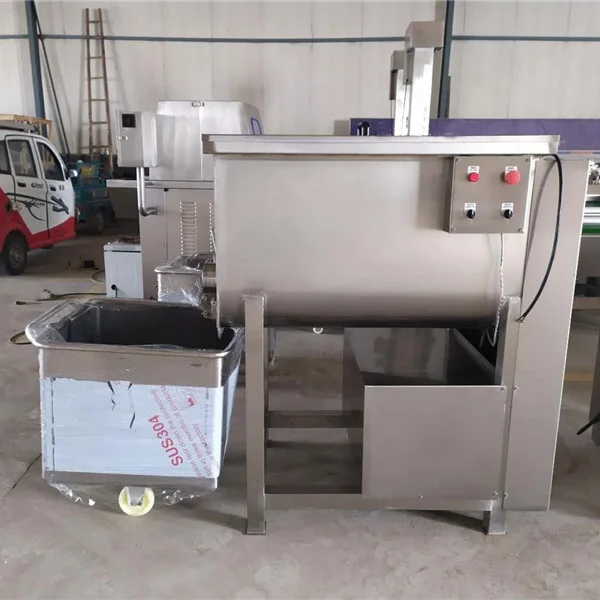 High efficiency stainless steel stuffing Meat vegetable Mixer 100kg 200kg Food Grade Industrial Sausage mince meat mixer machine