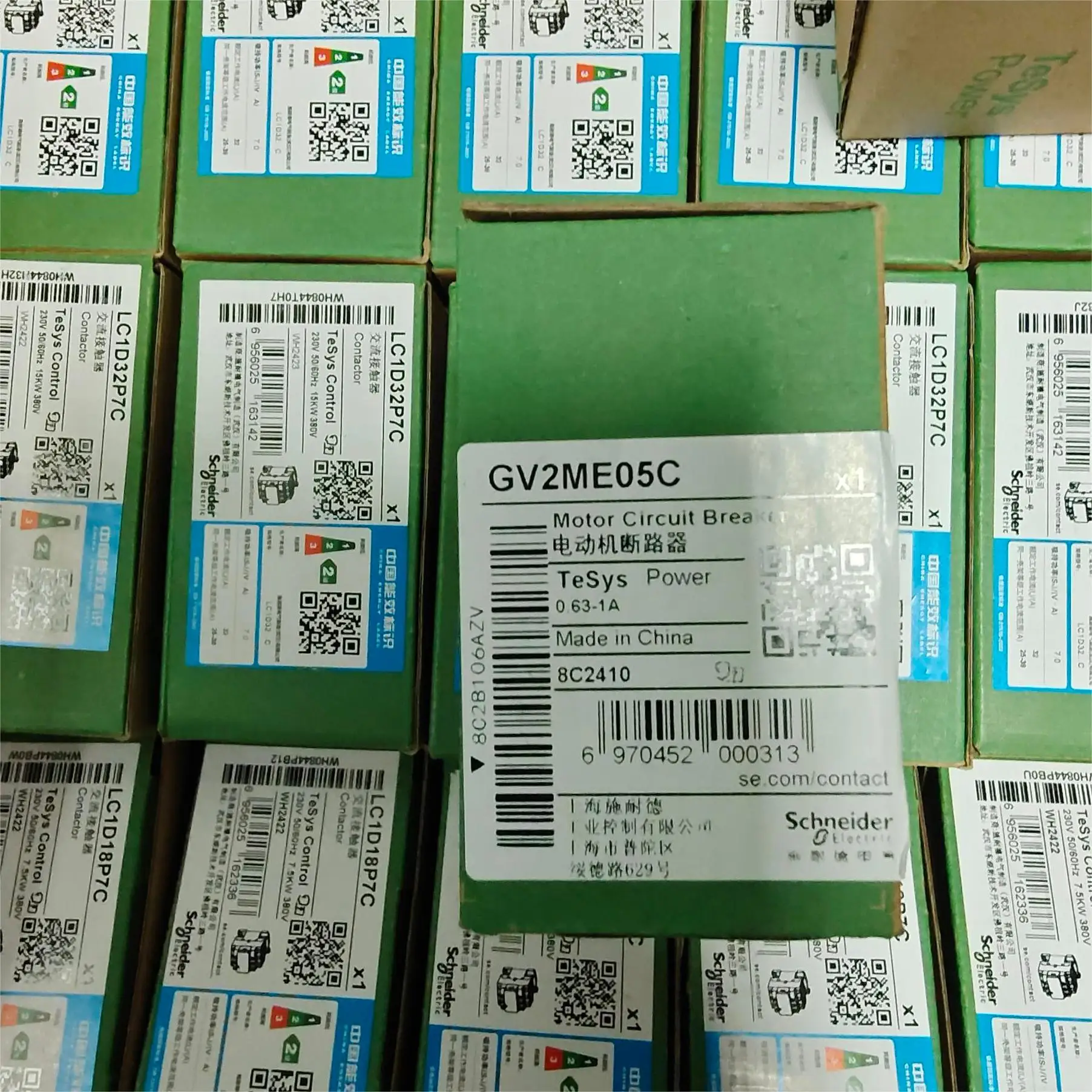 100% Original and New Motor protector motor circuit breaker GV2ME10C GV2ME10 circuit breaker for Schneiders