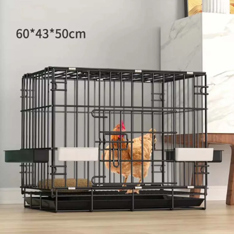 Home Use Breeding cage chicken coop chicken nest automatic manure cleaning duck cages barbed wire outdoor balcony poultry cage