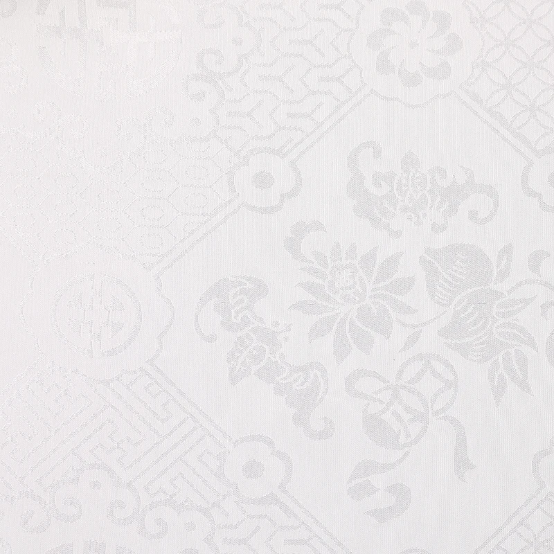 Wholesale China Silk Rhombus Plaid Jacquard White 114cm 100% Silk Fabric for woman