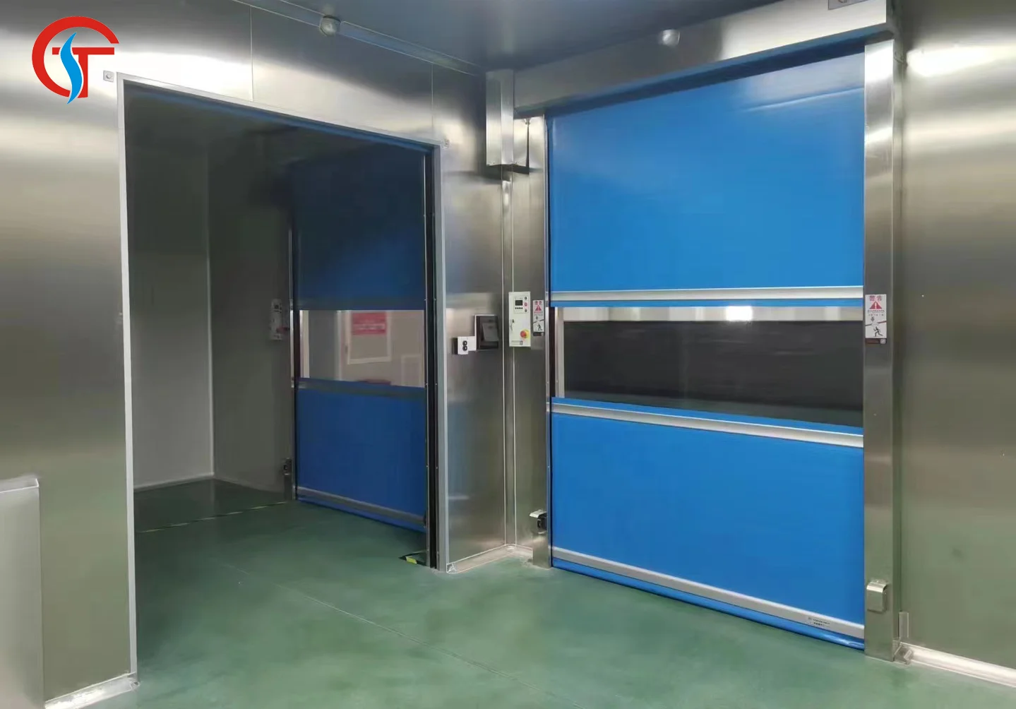Shuotian PVC High Speed Doors Rapid Automatic Rolling Up Doors For Factory Warehouse Workshop