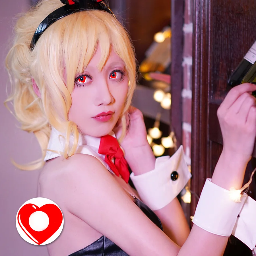 New Fashion Wholesale Soft Red Crazy eye lens Halloween Sharingan contact lens Yearly Cycle Cosplay contact Lenses