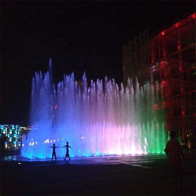 Fashion works Outdoor Interactive Water Dancing Dry Floor Deck Music Fountain for Plaza Mall