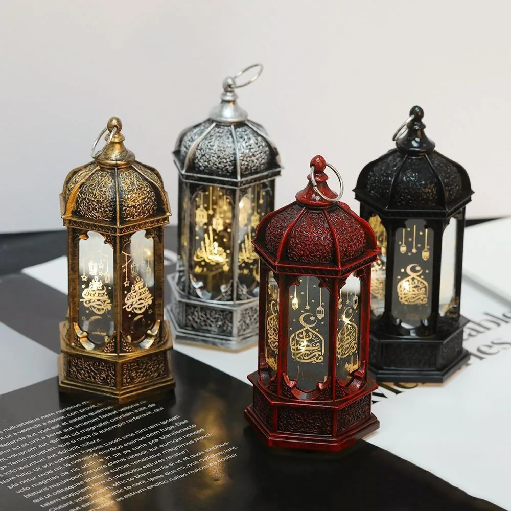 2024 EID Ramadan Lantern Muslim Islamic Lamp EID Mubarak Decoration Light Ramadan Kareem Decorations Party Supplies