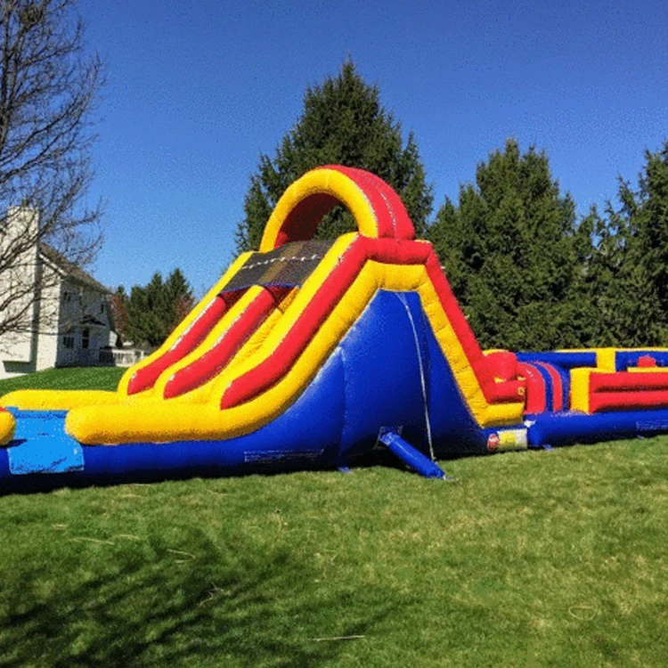 Commercial amusement park rides playground giant inflatable obstacle course for kids adults sport game