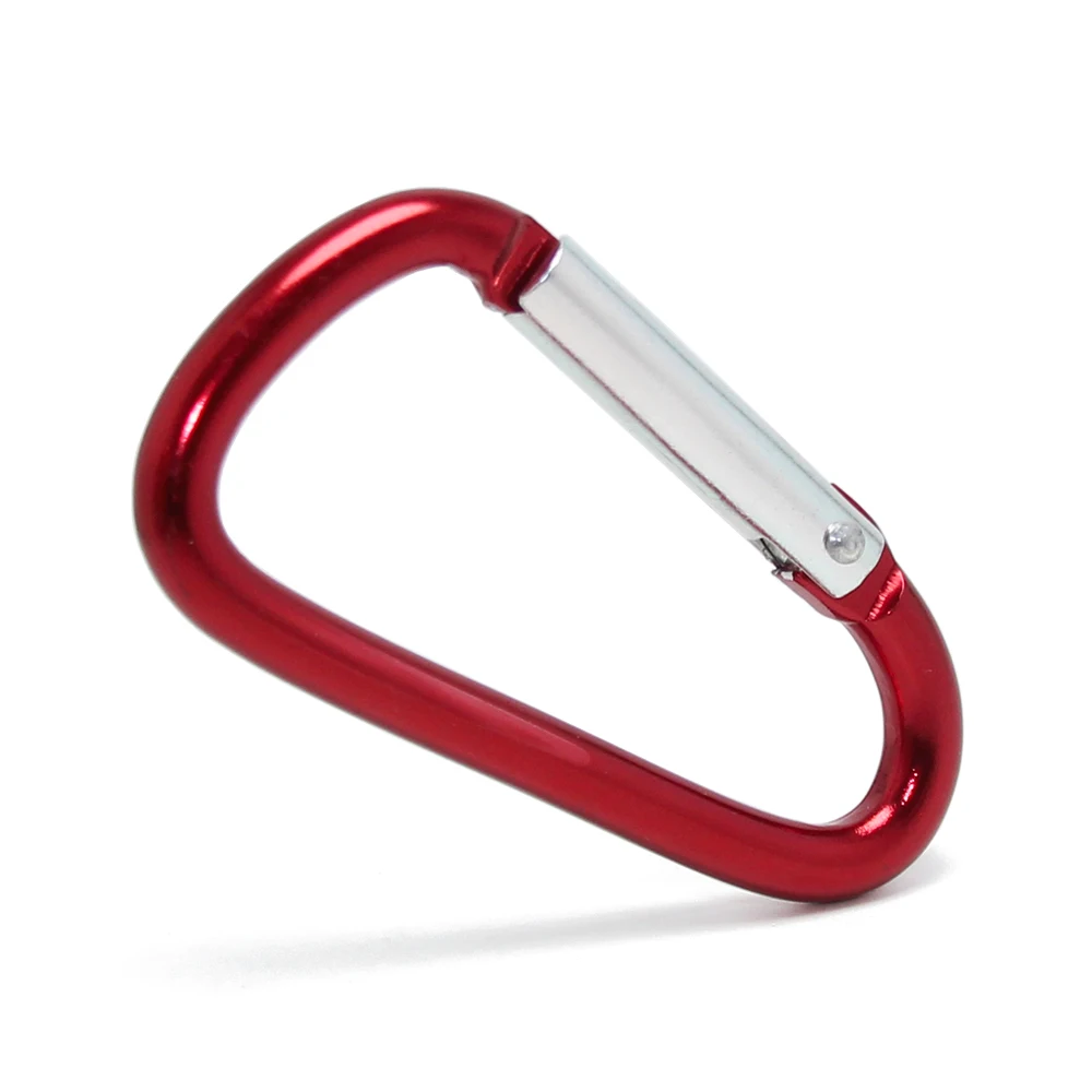 D Ring Shape Buckle Hook Clip Tools Snap Key Ring Outdoor Climbing Accessories Camping Keychain Metal Aluminum Keyring Carabiner
