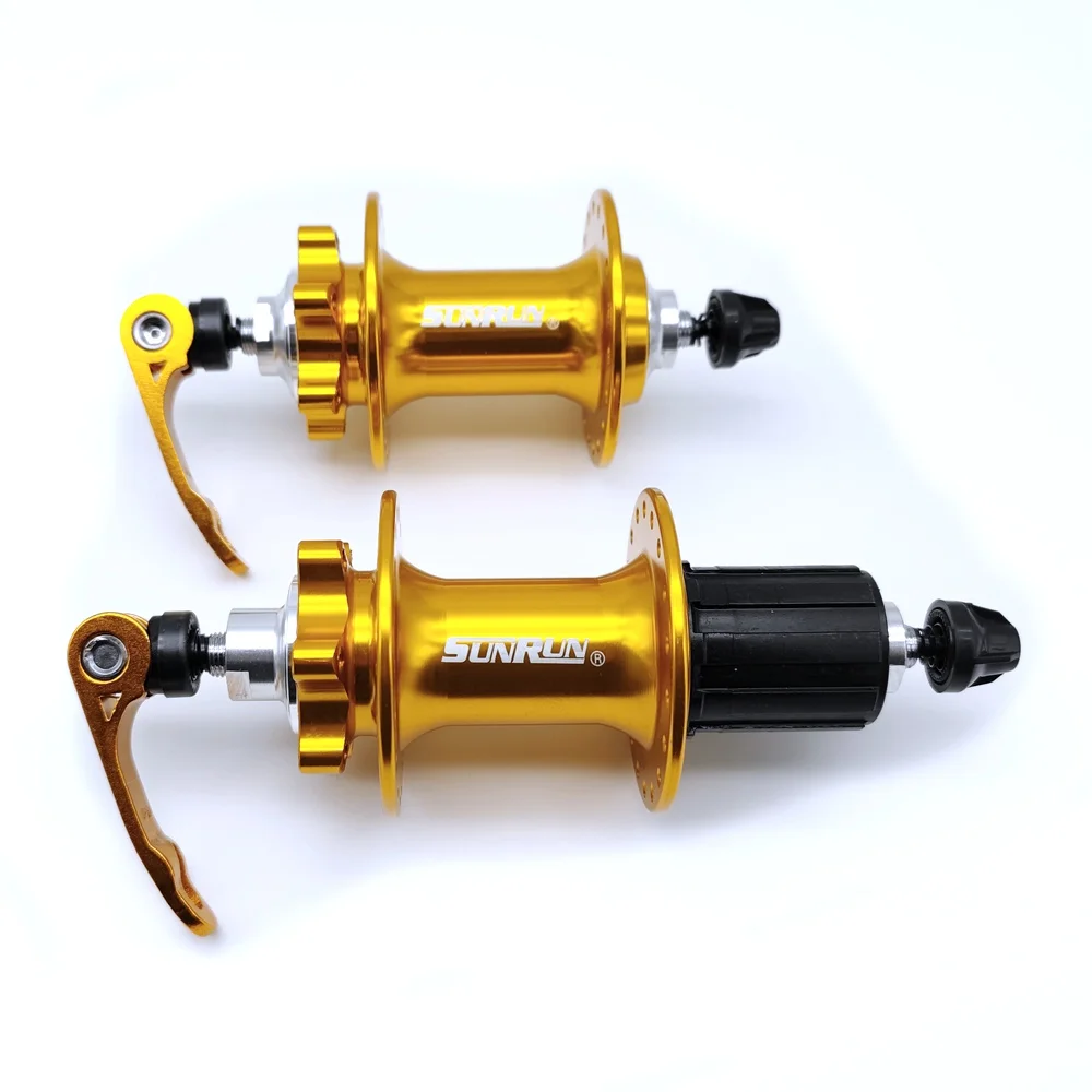 Bicycle Hub Material Aluminum Disc Model with sealed bearing SUNRUN FH-M02 RM-M02 GOLDEN MTB alloy hub