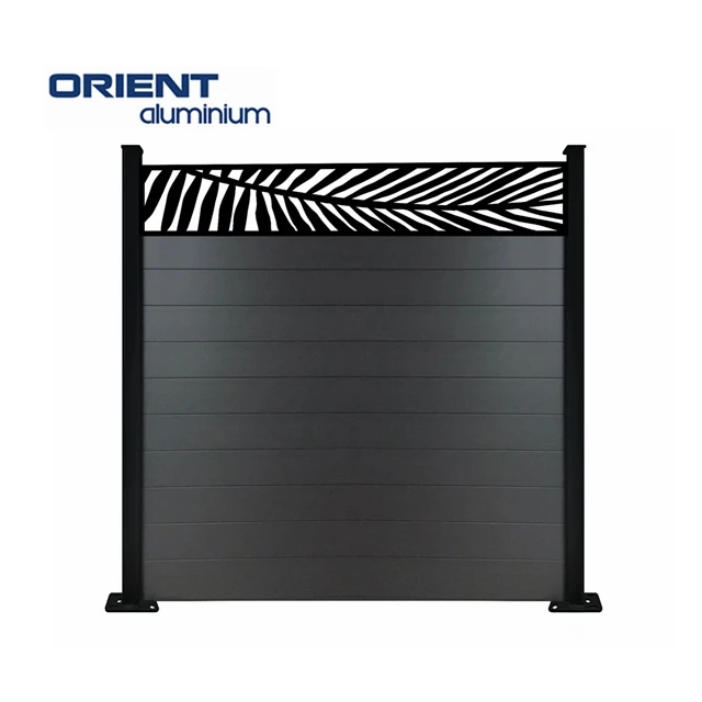 Decorative Luxury Balcony Aluminum Metal Laser Cut Security Fencing Screen Garden Wooden WPC Composite PVC Privacy Fence Panels