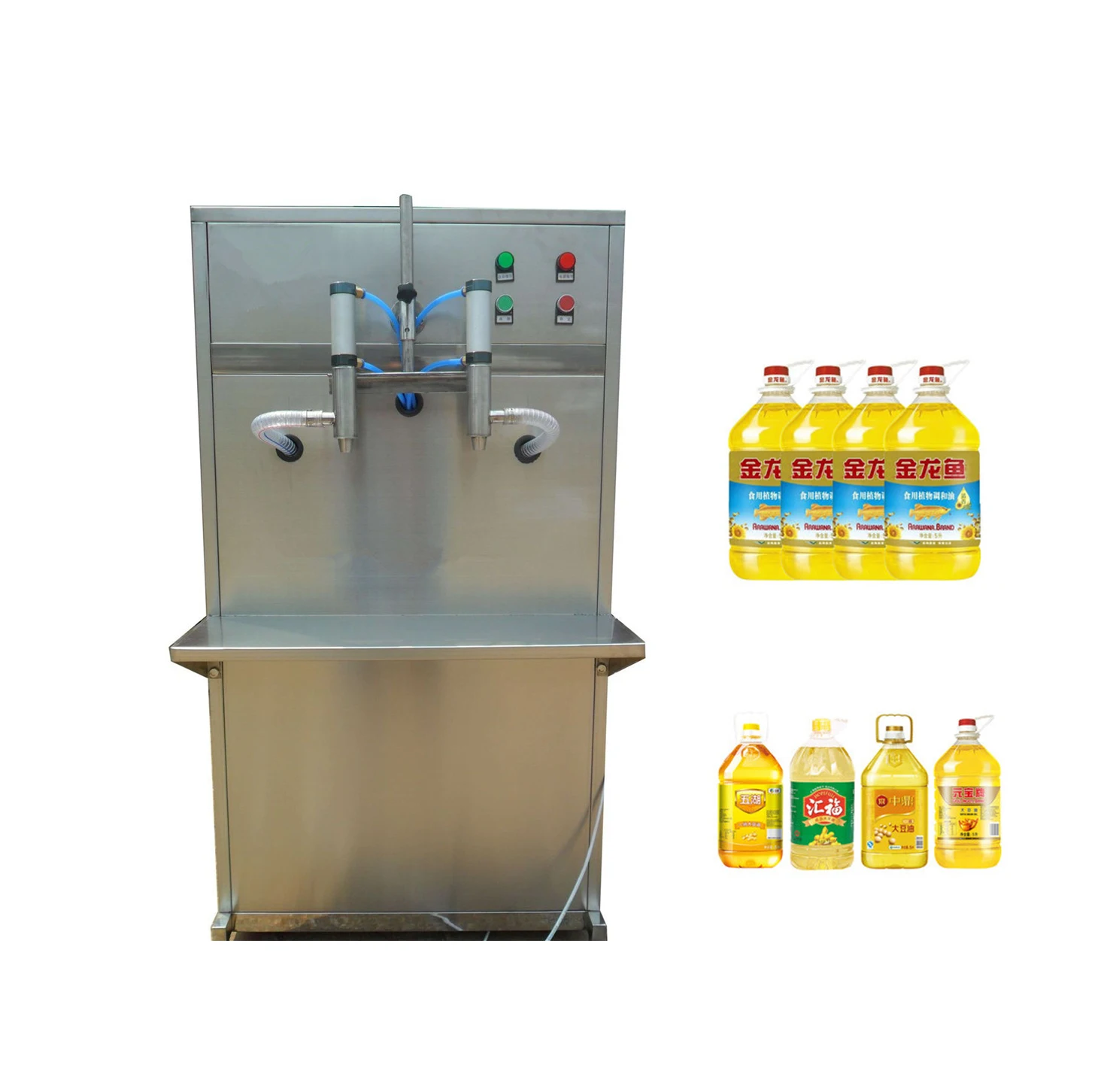 economic manual 2heads sunflower oil filling machine for olive oil vegetable oil