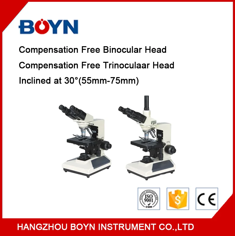 XSZ-120,120E Laboratory biological Binocular Trinocular microscope with Double layer mechanical stage and LED illumination