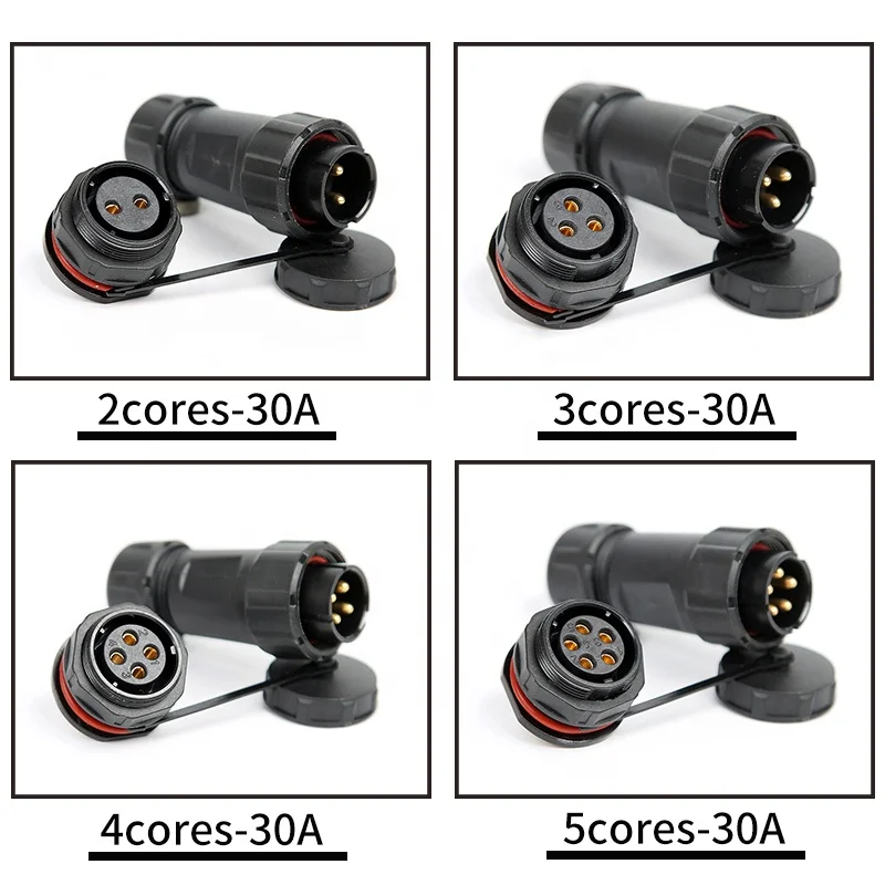 Waterproof Aviation Connectors 2/3/4/5/6/7/9/12pins SP21 IP68 Waterproof Docking Aviation plug connector