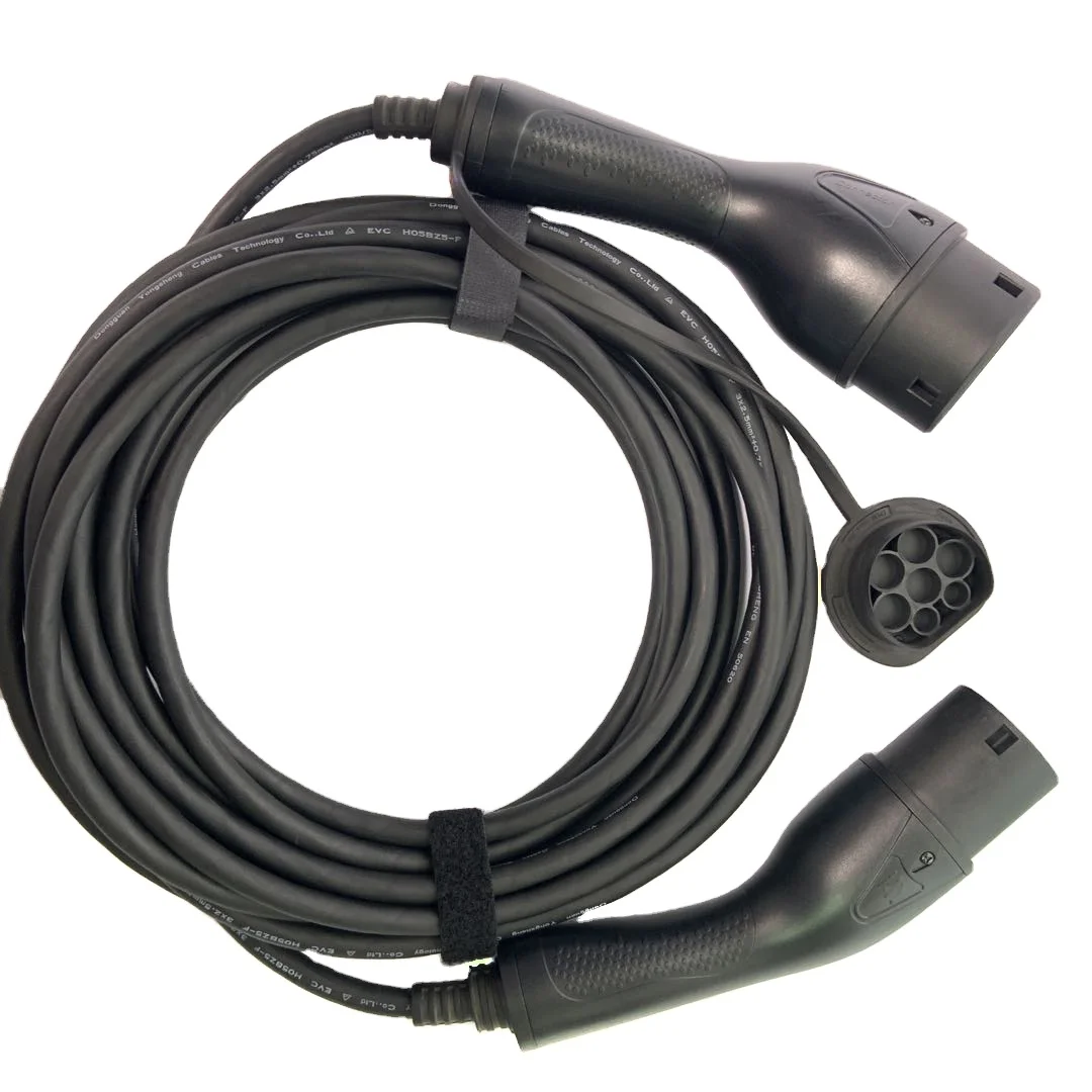 250V 16A 1 Phase EV Cable IEC62196-2 Type2  Plug Connector Portable Type 2 EV Charging Cable