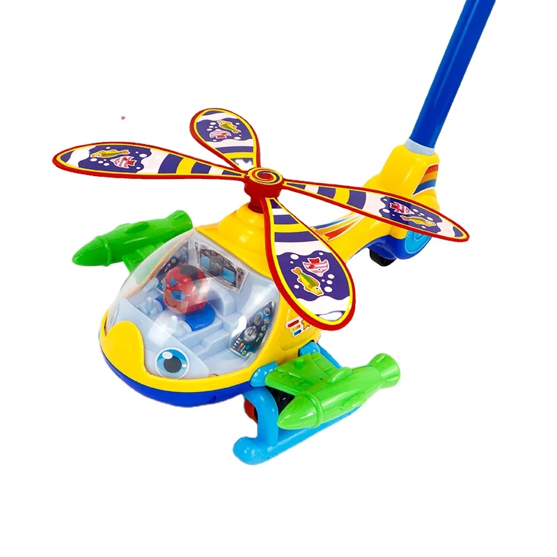 2024.hot sell Best Selling Products 2023 Baby Hand Push Toys 0-6 Years Old Toddler Hand Push Helicopter Toys