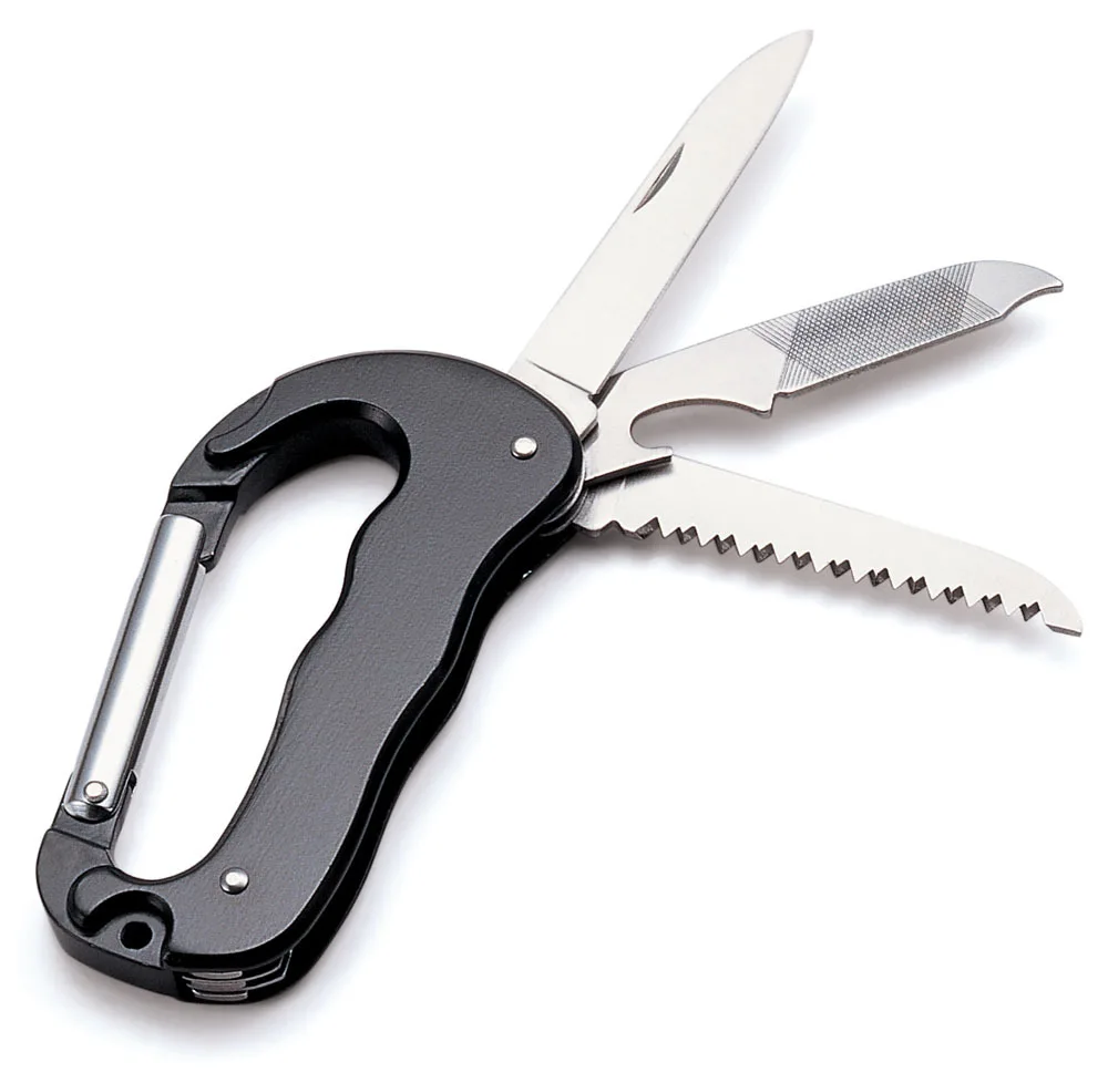 Многофункциональный держатель для ключей 3-в-1 титановый карабин брелок зажим дома кемпинга подарок