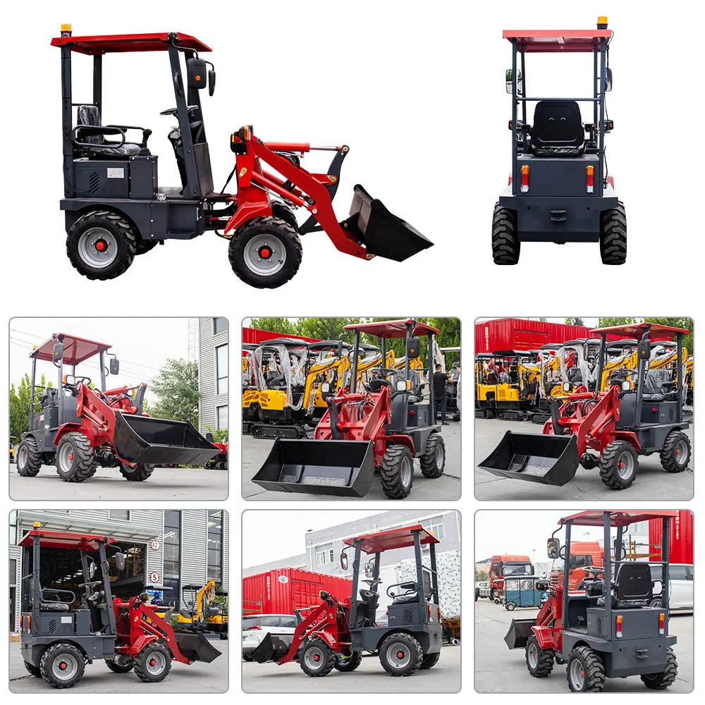 Small Telescopic Wheel Loader Electric Customizable Skid Steer Loader with Bucket Competitive Price Electric Front Loader