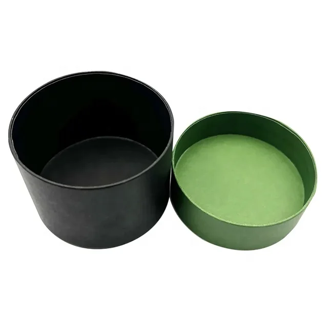 Hot Sale Cylinder Florist Portable Box Hat Box Cardboard Flower Gift Box Gold Stamping Round Flower Black With Ribbon Handle Oem