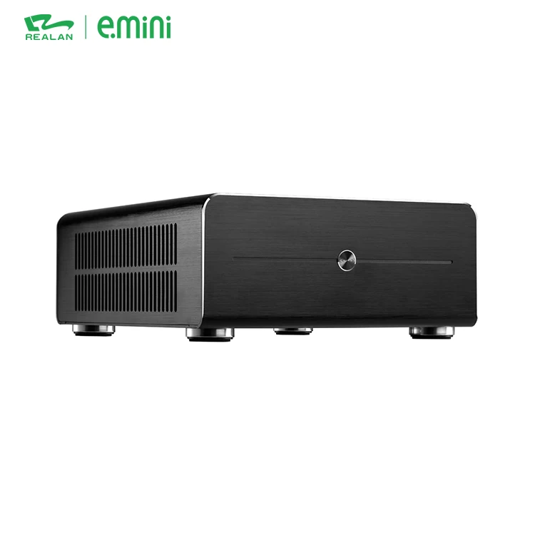  Тонкий мини Itx алюминиевый маленький компьютер горизонтальный Настольный ПК