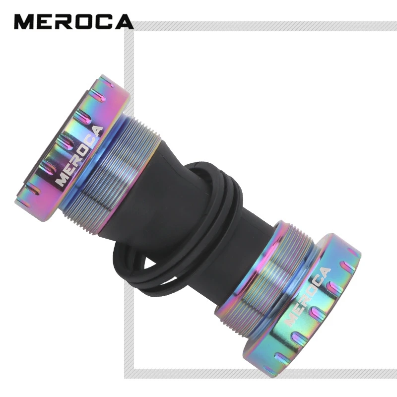 MEROCA M68 Steel Bearing Bottom Bracket Screw-in 68/73 Mm Bicycle Center Axle MTB Bike Aluminum Alloy BB