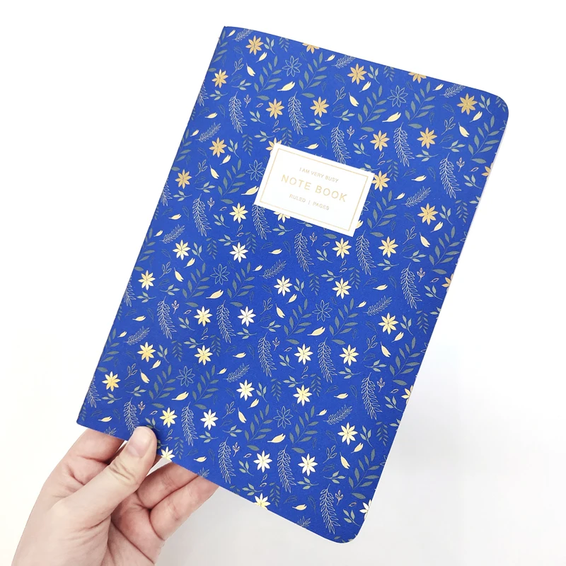 2020 cute stationery Blue High Quality notebooks Paper Embossing Stitching Notebook High Quality & Best Price