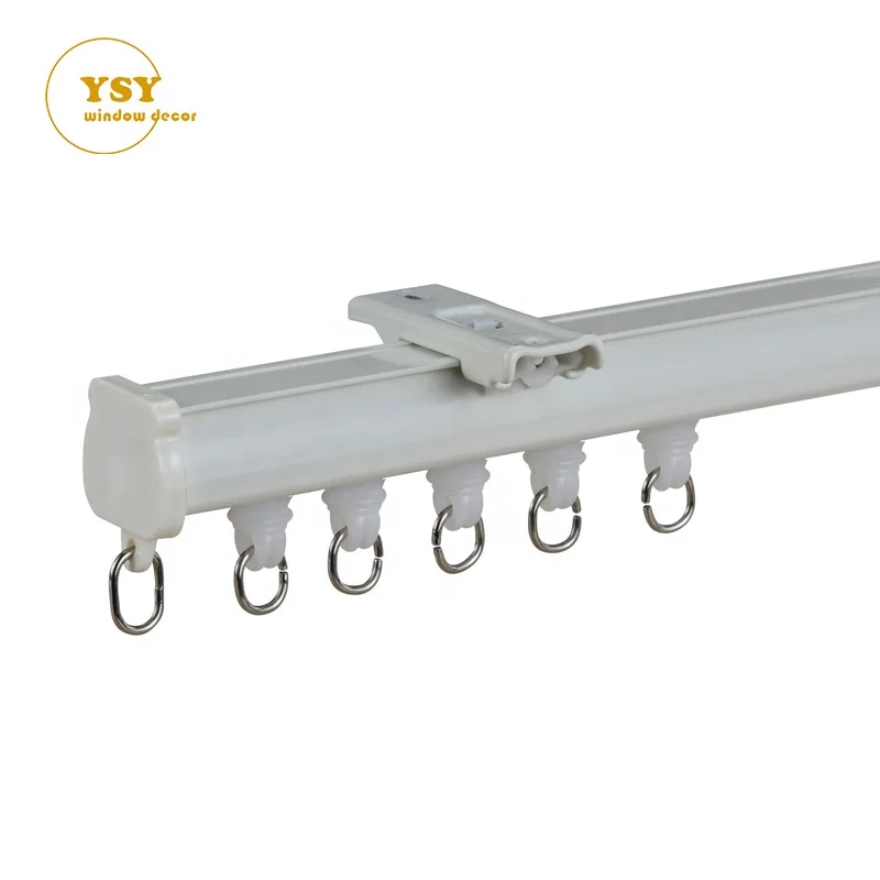 High Quality Smoothy Hanging Drapery Railing Rod Track Gliders System Curtain Rails Aluminum