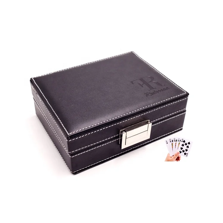 High Quality Leather Case /pouch /box / bag / holder For Playing Card