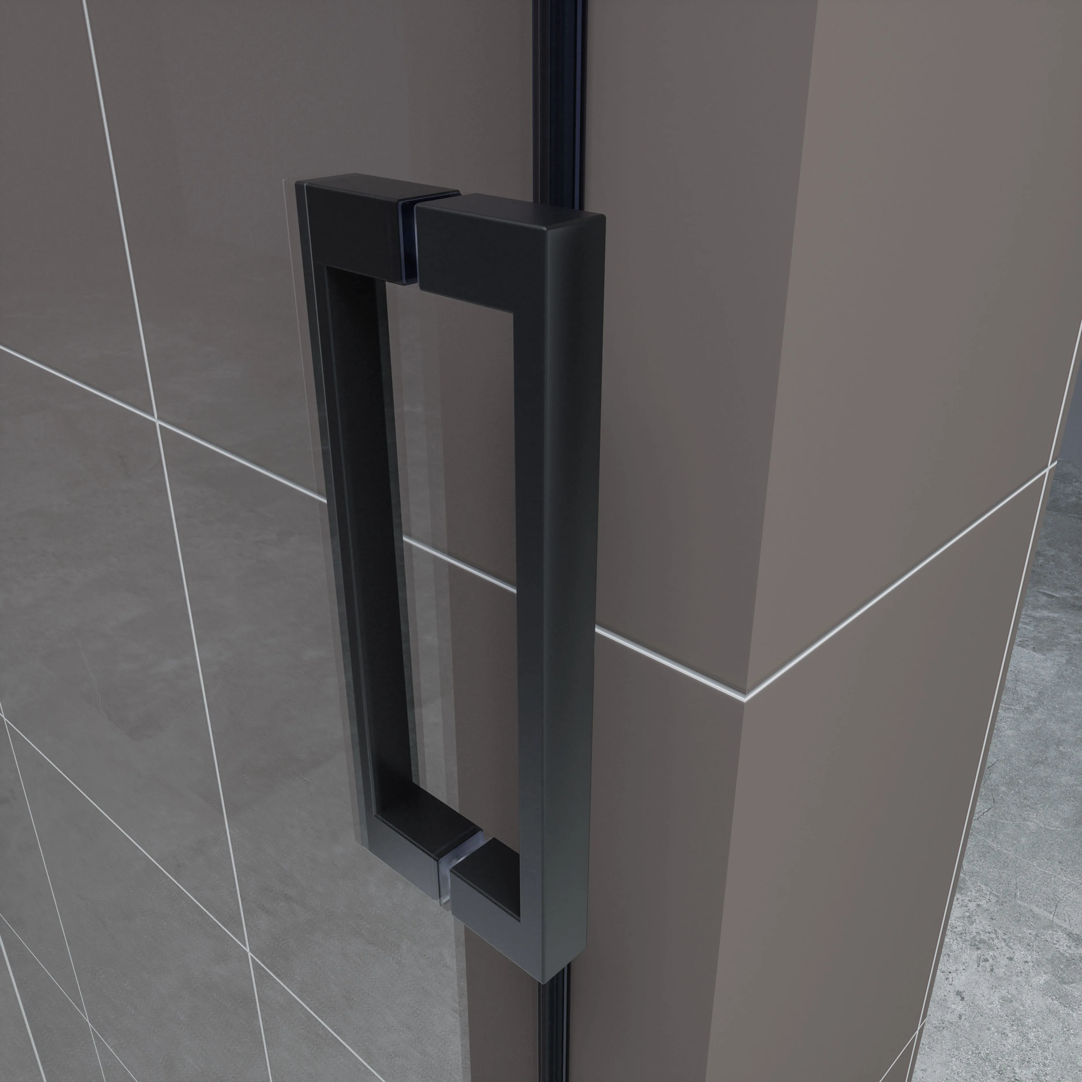 Custom Bathroom Sliding Tempered Glass Frameless Shower Door With Big Rollers