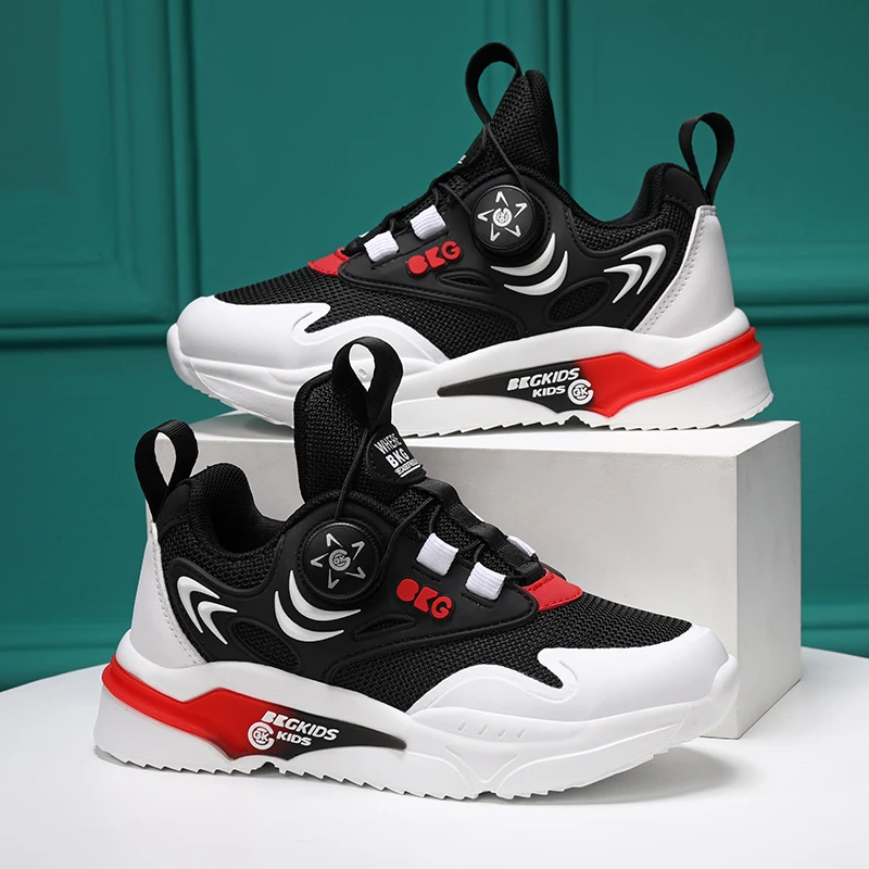 New Versatile Kids Casual Shoes Convenient Shoelaces Sports Shoes Super Breathable Outdoor Children Shoes