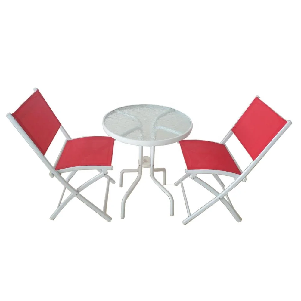 Uplion 3PCS garden furniture set table chair set outdoor patio folding dining table chair set