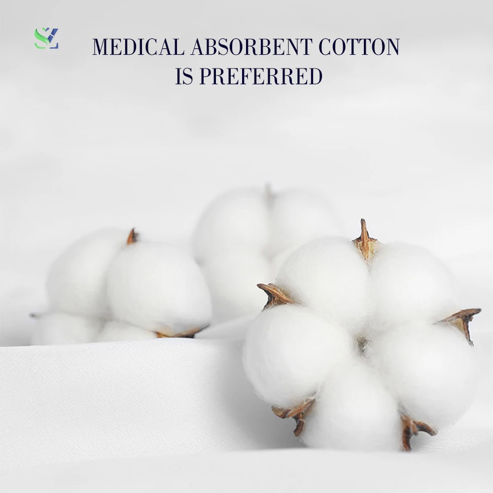 SZ Medical soft cotton pad disposable care tampon with packaging for moisture absorption