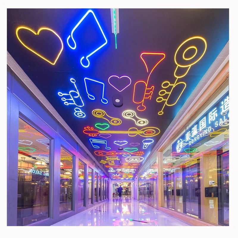 
Custom Neon Light Design Rainbow Led Neon Light For Desk And Wall Decoration 