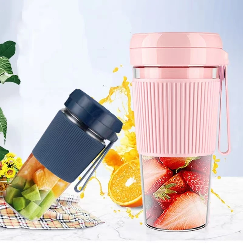 High speed 6 blade Rechargeable Electric Mini Fruit Blender Usb Portable Juicer Cup shake cup